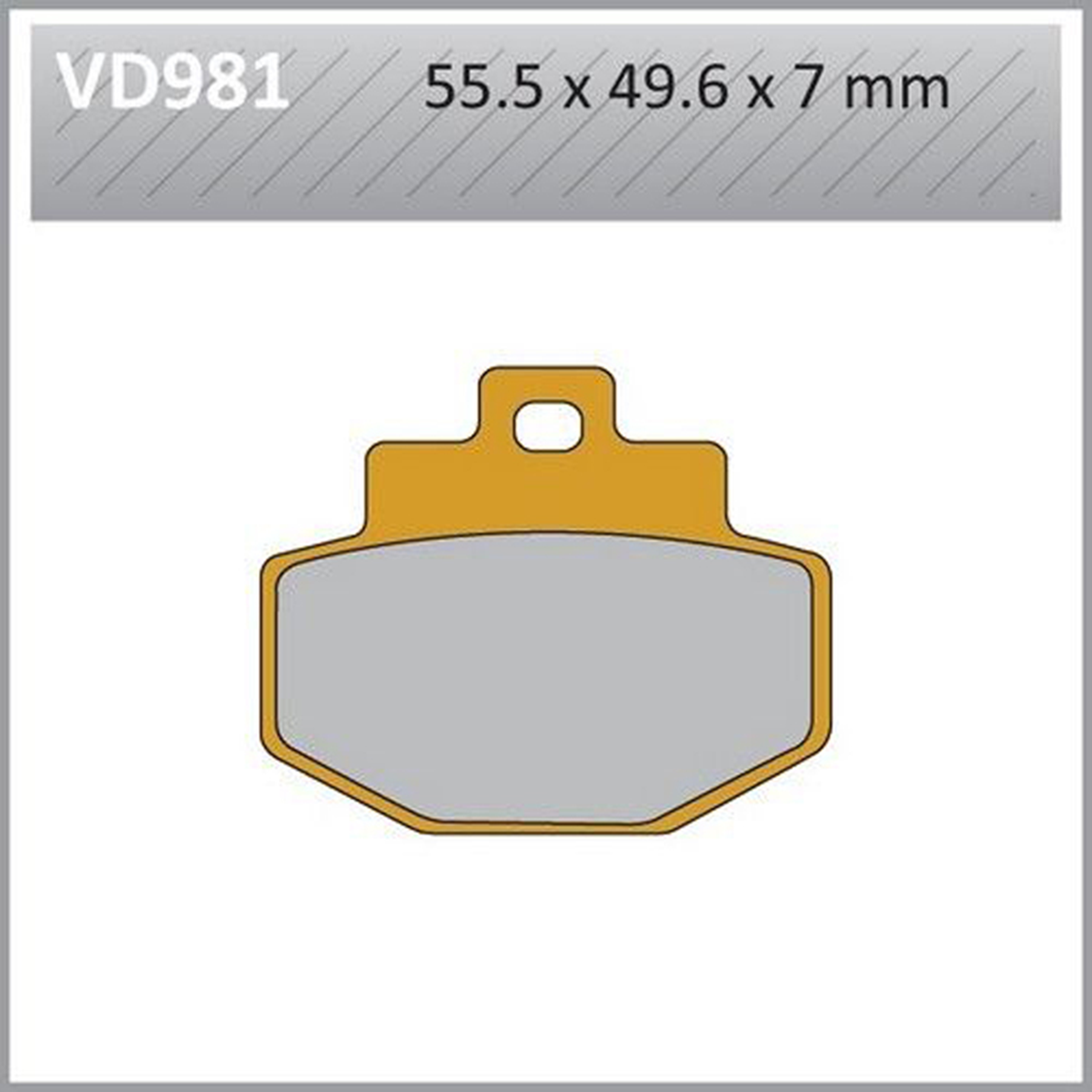 VESRAH VD-981 Semi-Metallic Brake Pads for Reliable Stopping Power