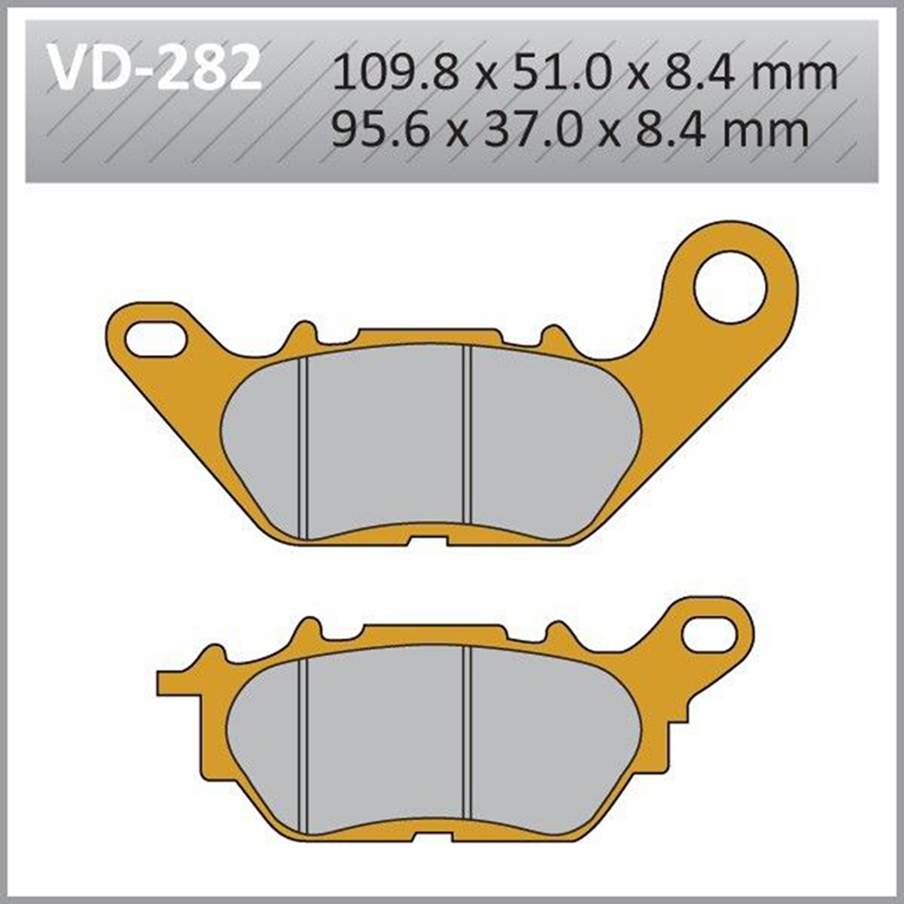 VESRAH Brake Pads VD-282 for Reliable Vehicle Stopping Power