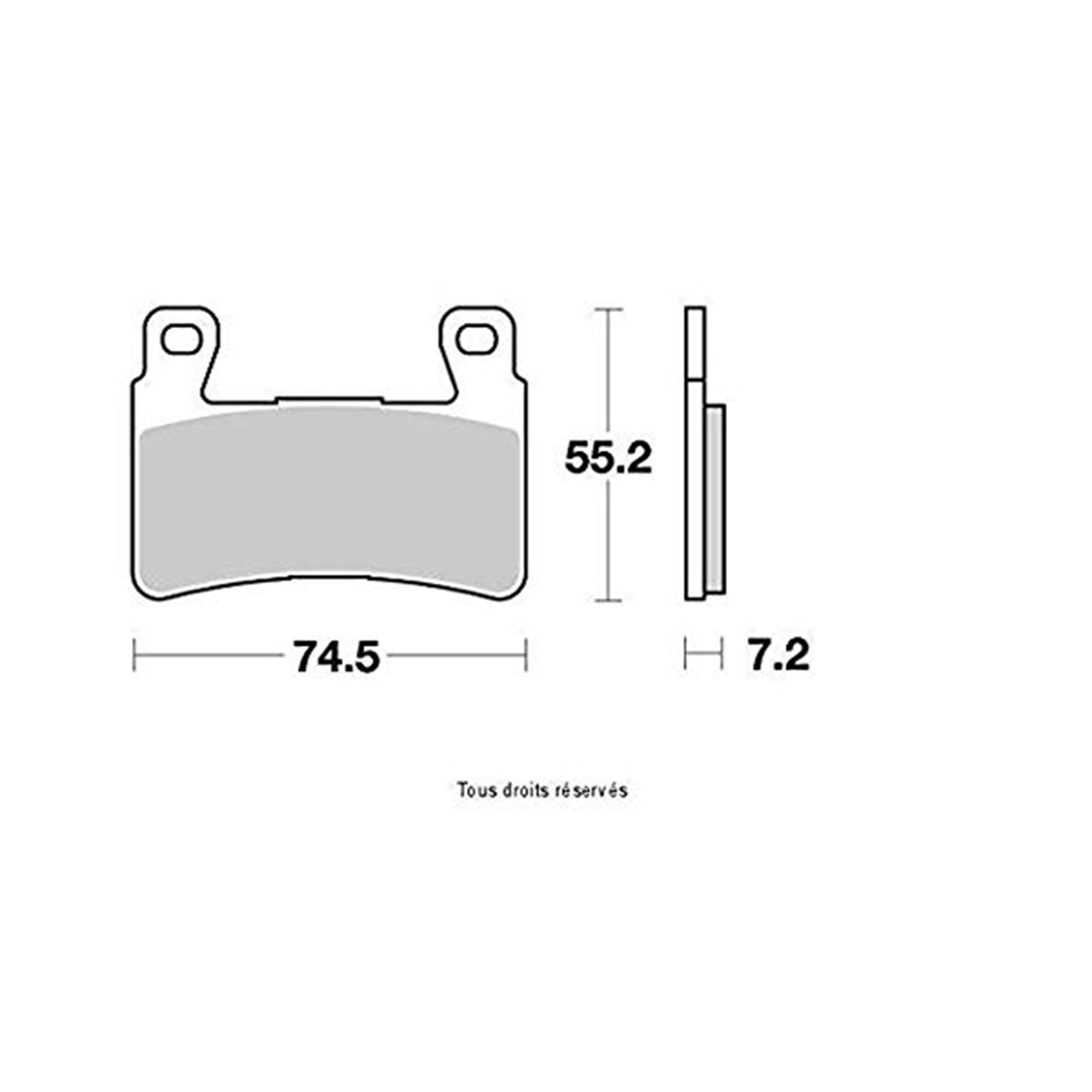 VESRAH VD-166RJL Brake Pads - Reliable Performance for Your Vehicle