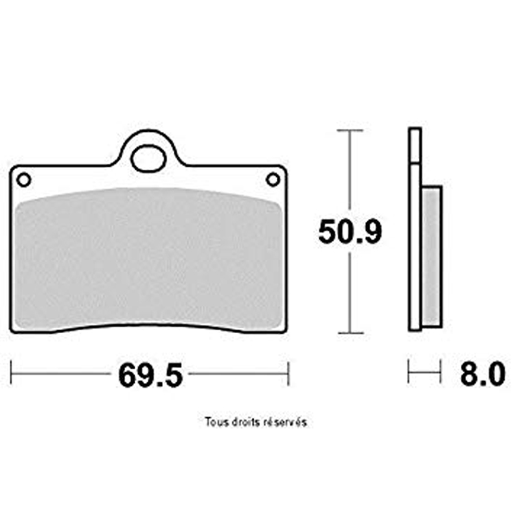 VESRAH VD-945RJL Brake Pads for Reliable Stopping Power