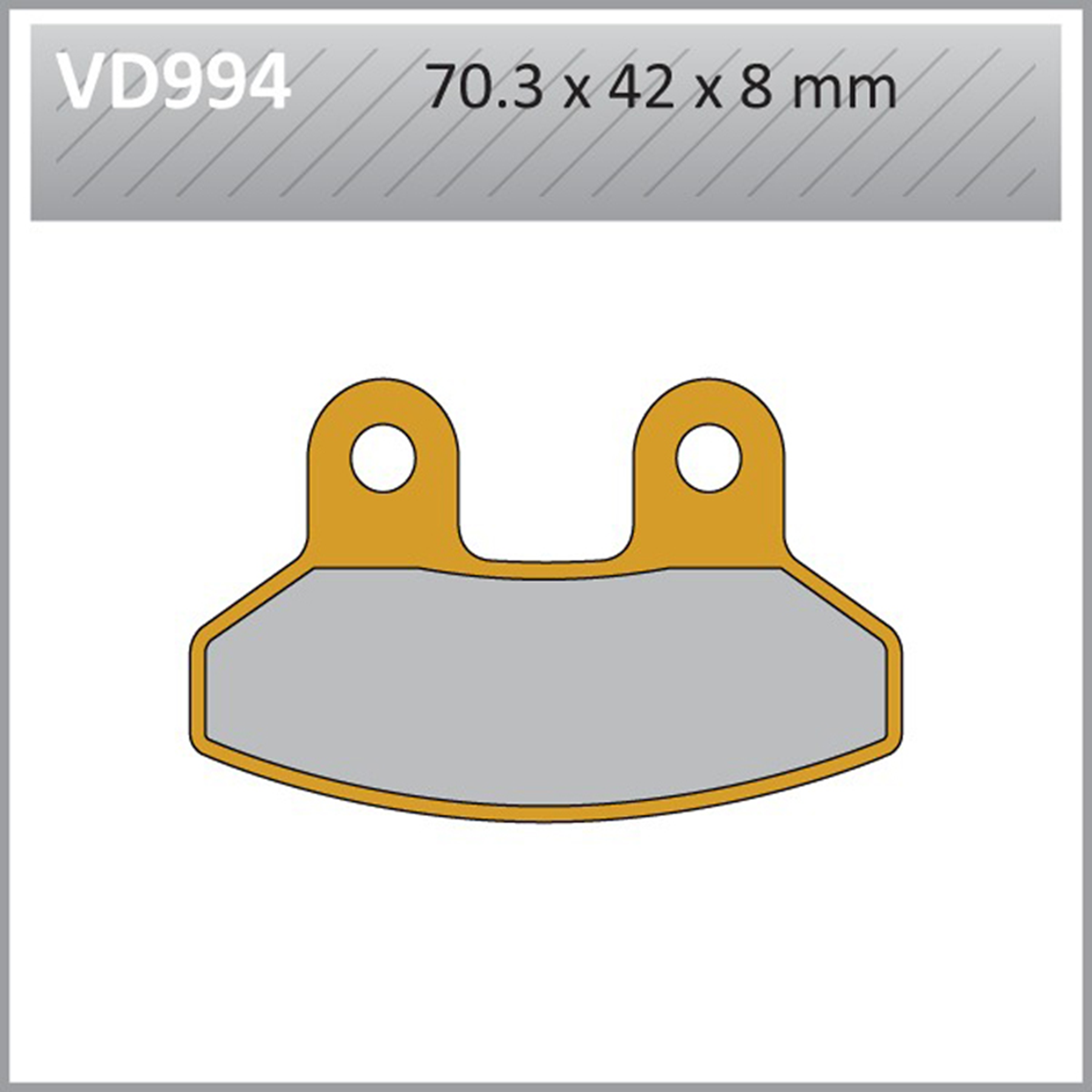 VESRAH Brake Pads VD-994 - Reliable Performance for Your Vehicle