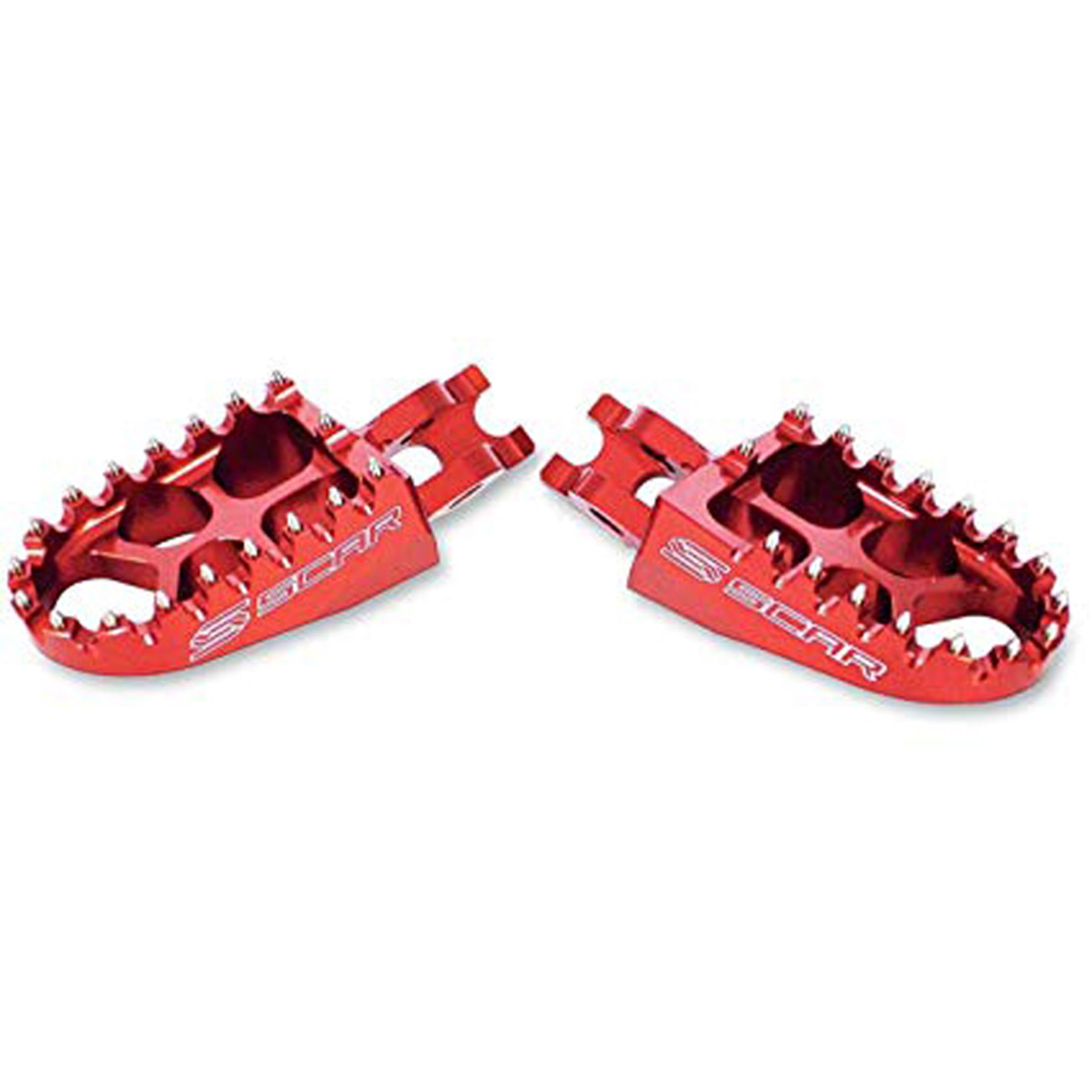 Twin Air Evolution Footpegs for RMZ450 2008 - Red Color (Part No. 4513R)
