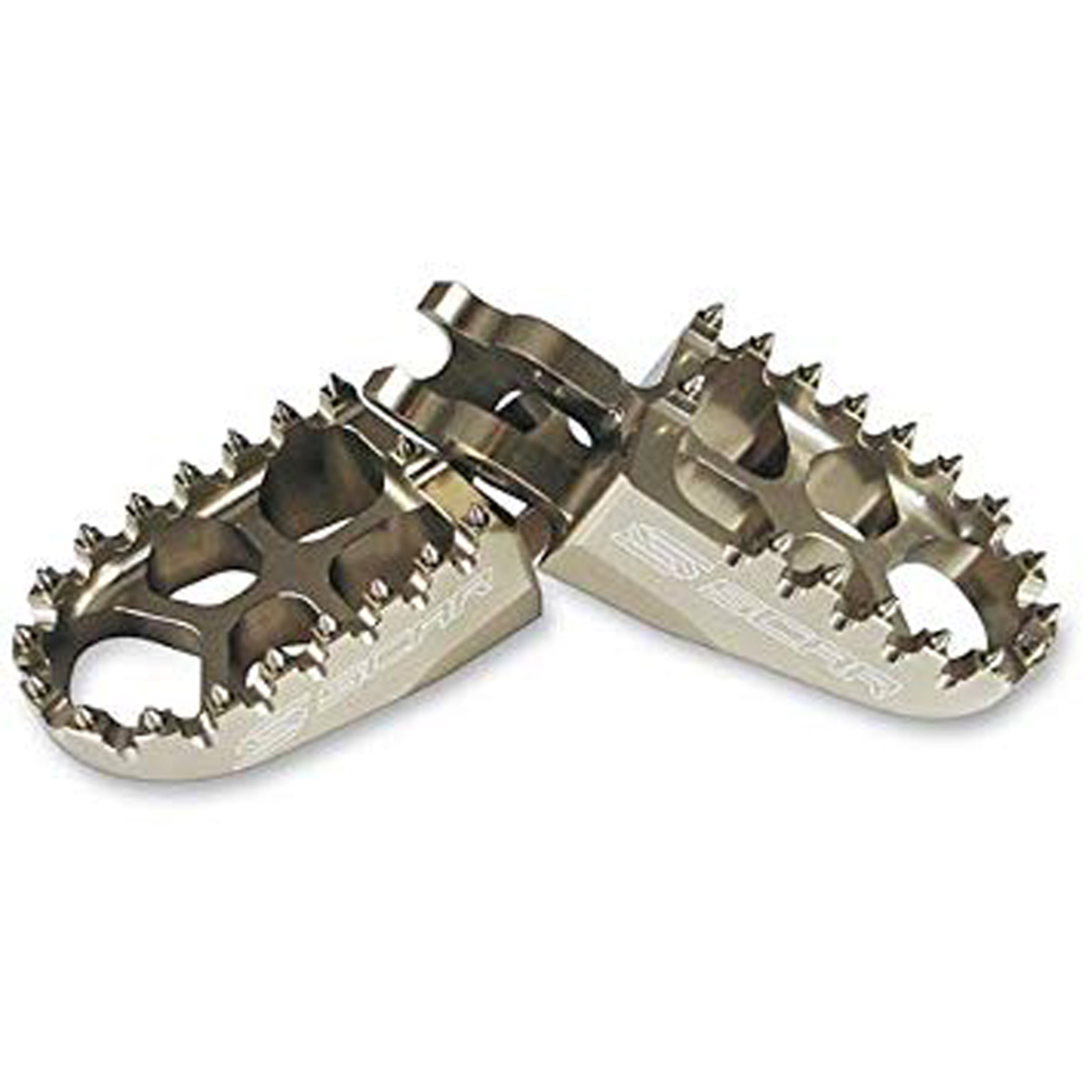Twin Air Evolution Footpegs for SX/SXF/EXC (Except 85cc) - Titanium Color