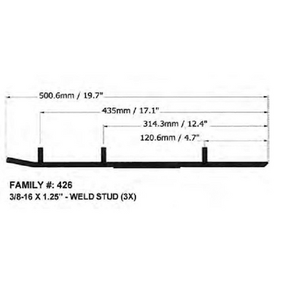 SPI Defender Hardweld Runners for Ski-Doo – Part Number WB-000-426