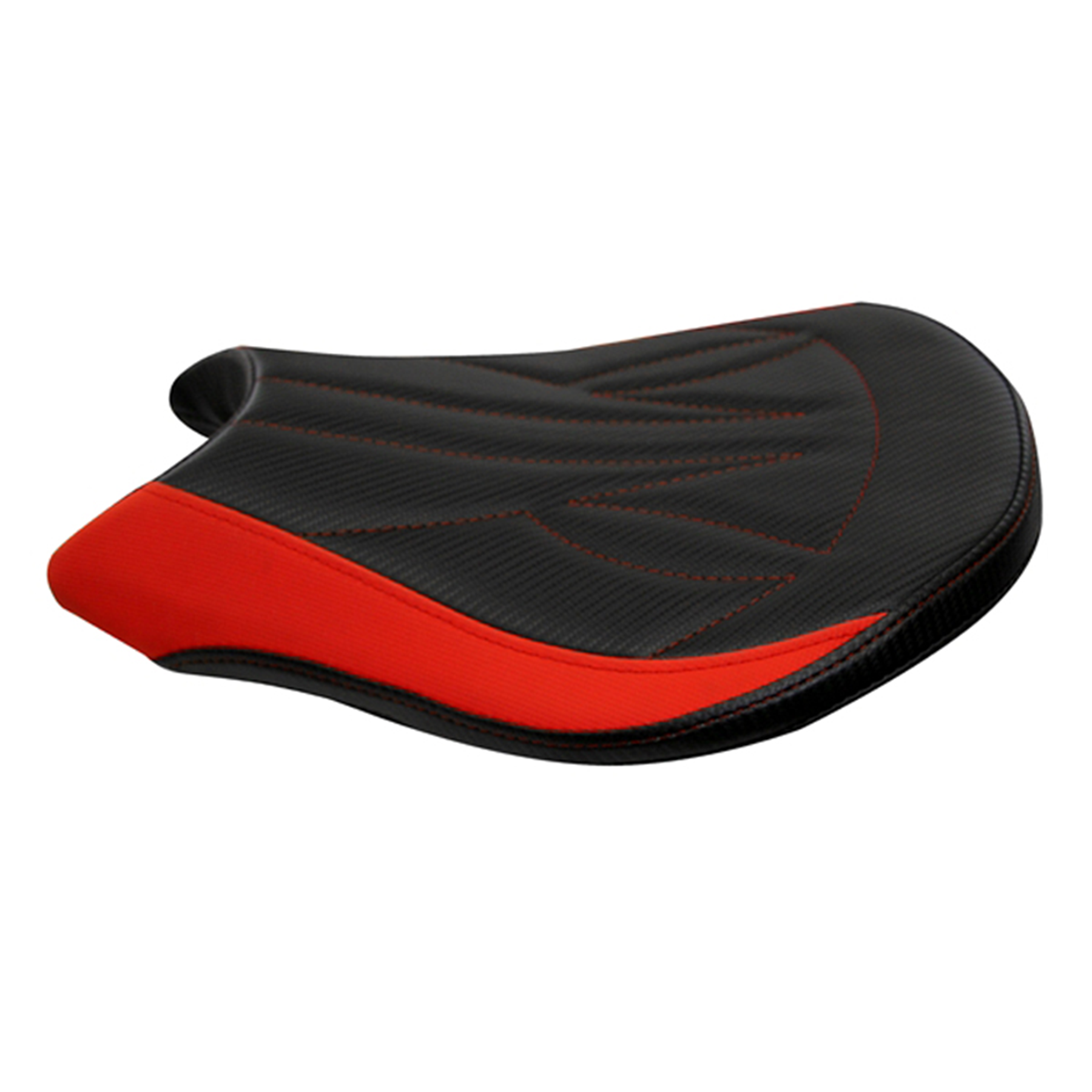 HT MOTO SB-D021 Black Carbon Grey Stitch Seat Cover
