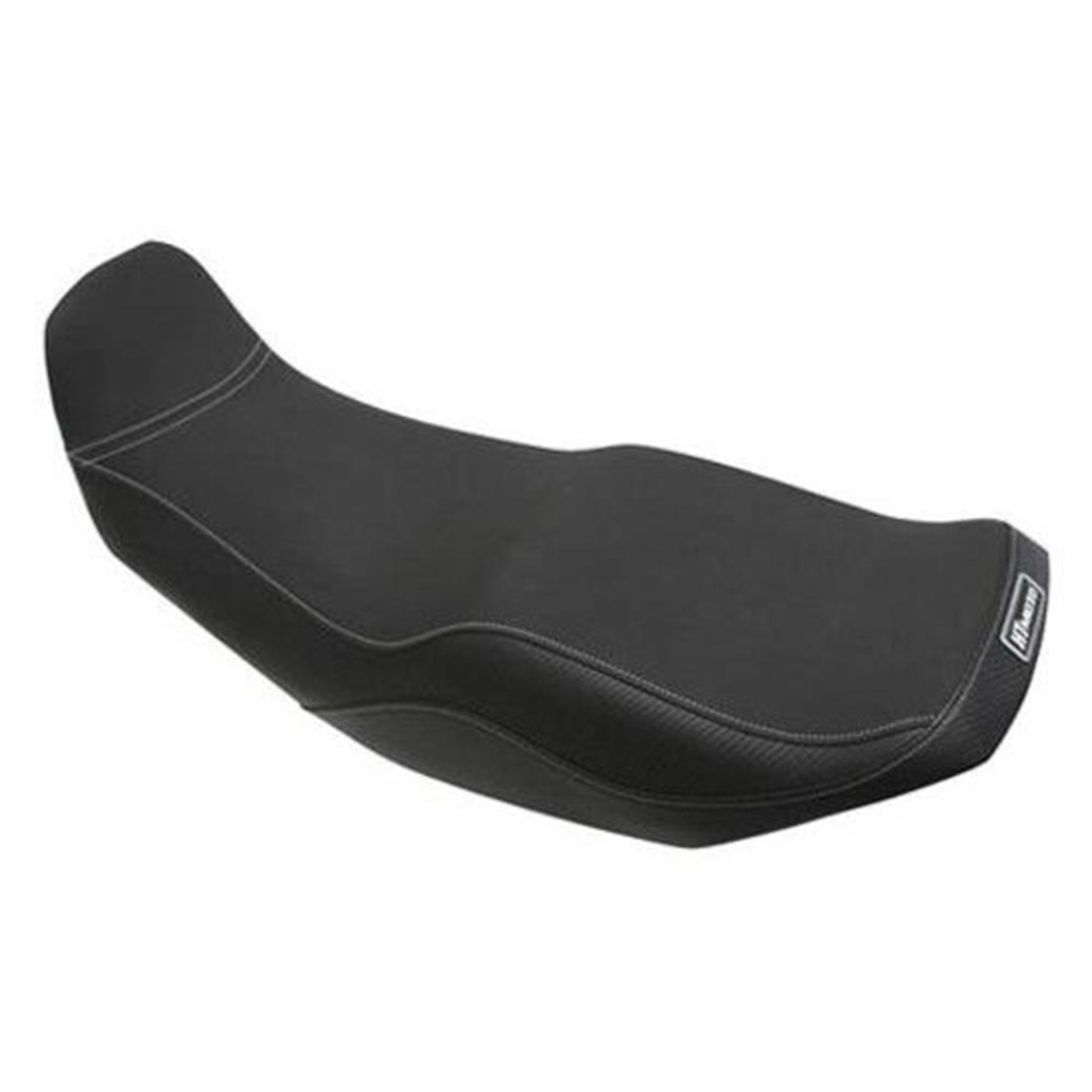 HT MOTO SB-K01 Black Carbon Gray Stitch Seat Cover for Motorcycles