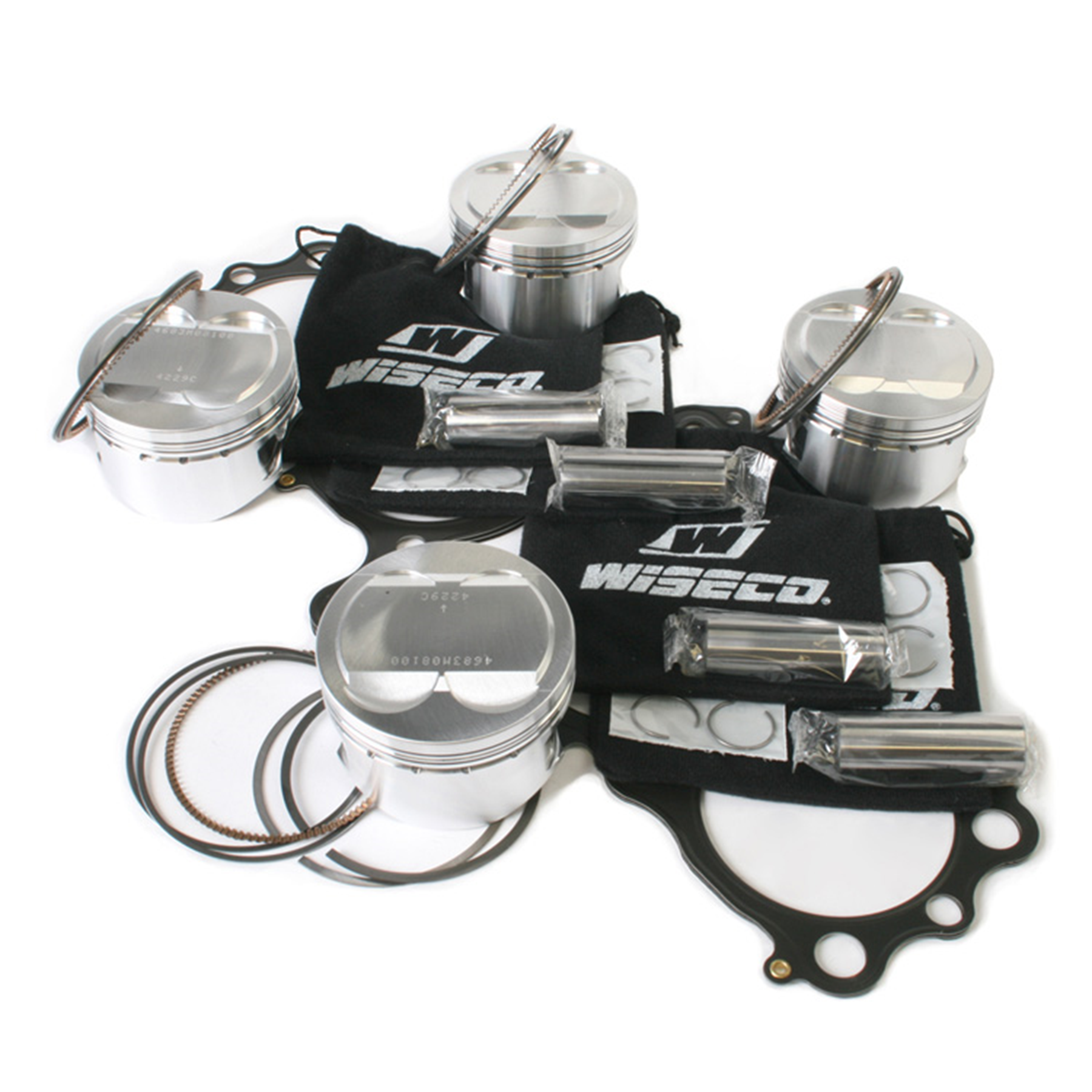 WiseCo CK101 Piston Kit for Suzuki GSF1200SX (1996-2005) with 11:1 Compression Ratio