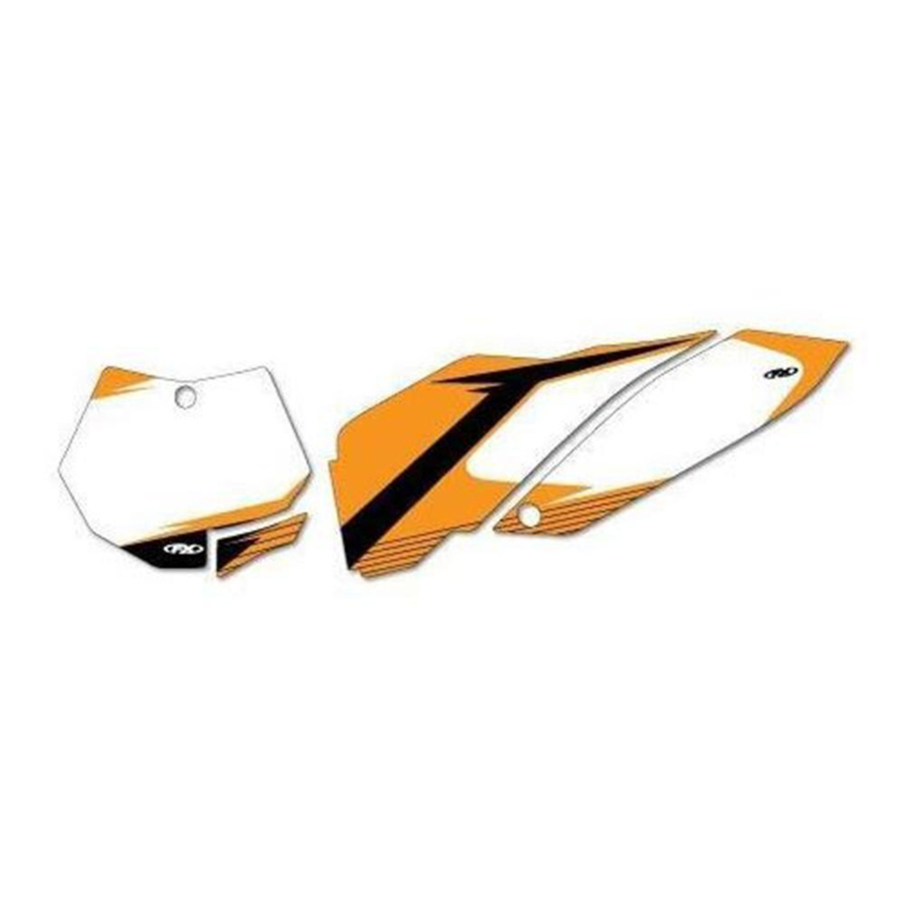 Factory Effex FX 2016 Graphic Pre-Cut Number Plate Backgrounds Kit - Part 19-64532