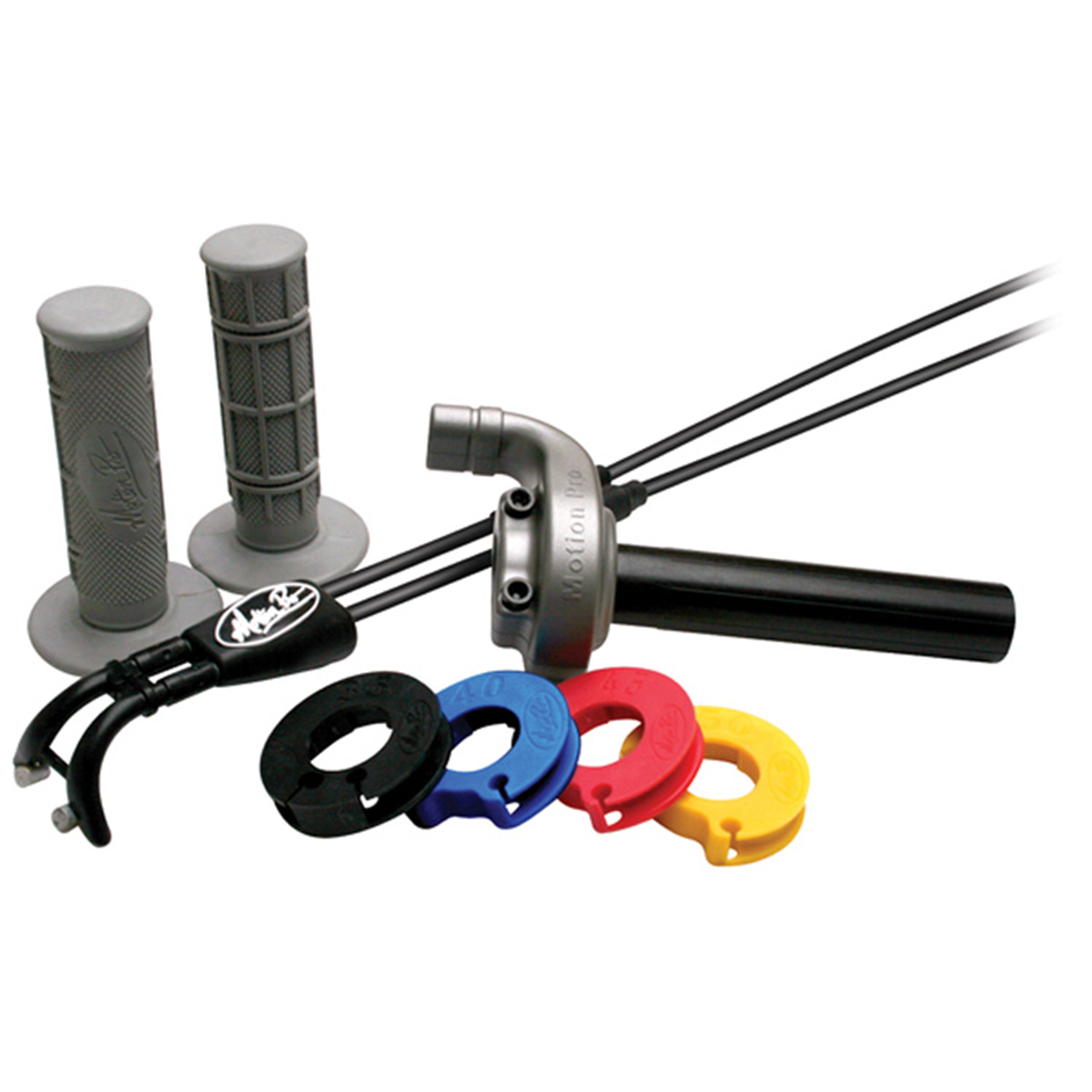 Motion Pro Black Vinyl Throttle Push-Pull Cable Set - Revolver Model (Part #01-1159)