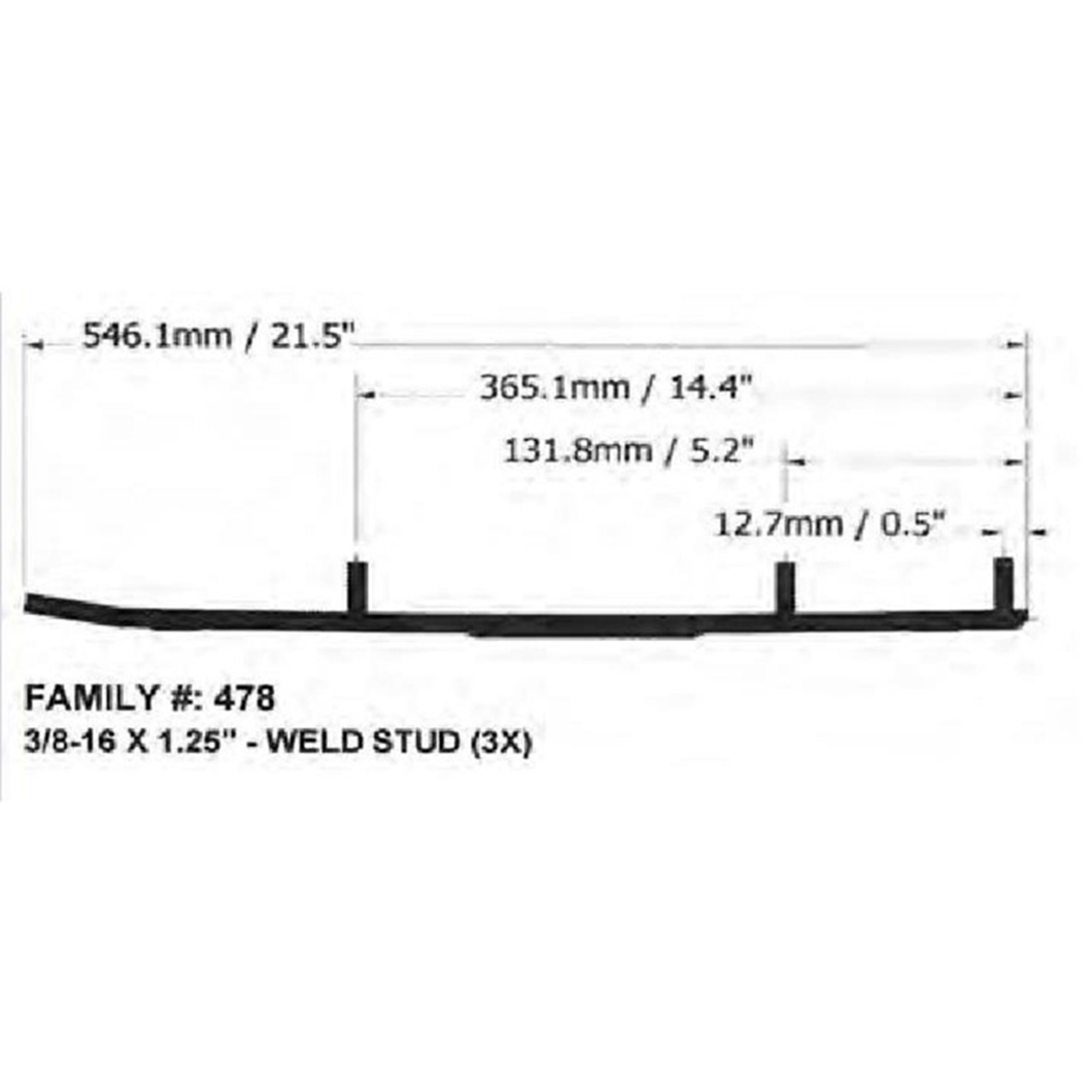 SPI Defender Hardweld Runners for Ski-Doo | Part Number WB-000-478