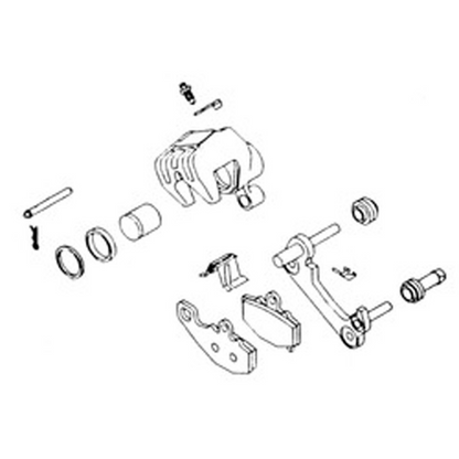 K&L Supply Brake Caliper Kit for Honda BCF-103 - Part Number 32-1155