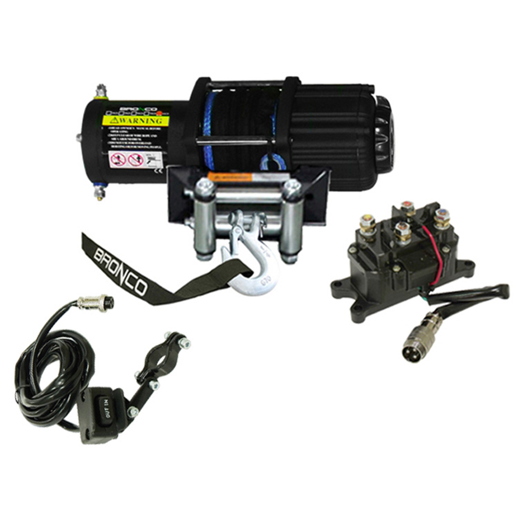 Bronco 4500 lb Winch Synthetic Rope - Part Number AC-12108