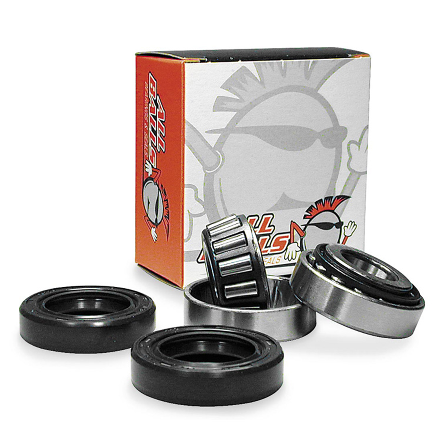ALL BALLS RACING 6201-2RS Bearing with Double Seal – 12 x 32 x 10 mm