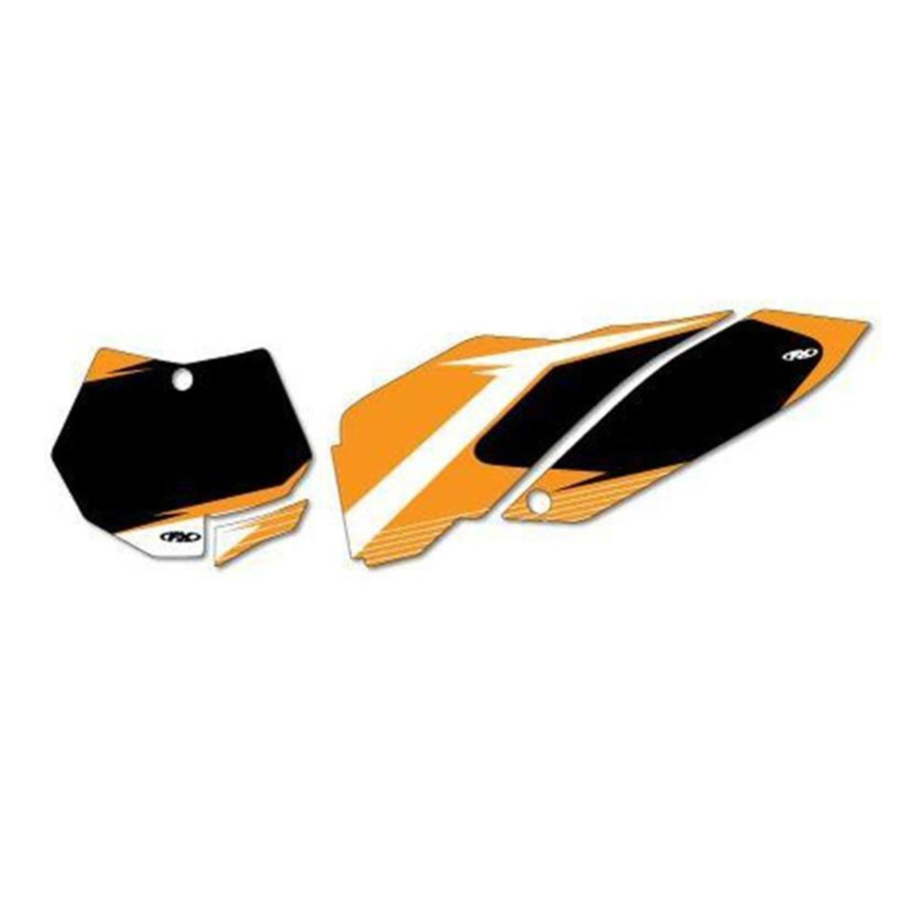 Factory Effex FX 2016 Graphic Pre-Cut Number Plate Backgrounds Kit - Part #19-64530