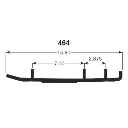 SPI Defender Hardweld Runners for Ski-Doo Snowmobiles (Part Number WB-000-464)