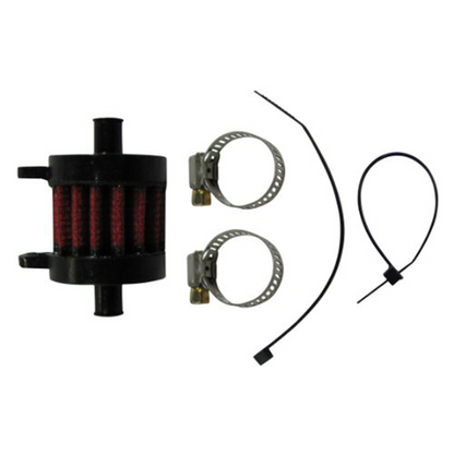 UNI FILTER UP-220 Breather Filter, 1-1/2 inch OD x 1-1/2 inch Length, Dual 1/4 inch Inlet