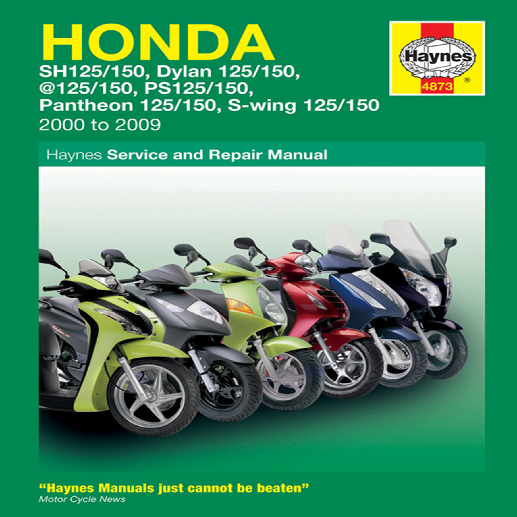 Haynes Honda Repair Manual M4873 for Honda Vehicles