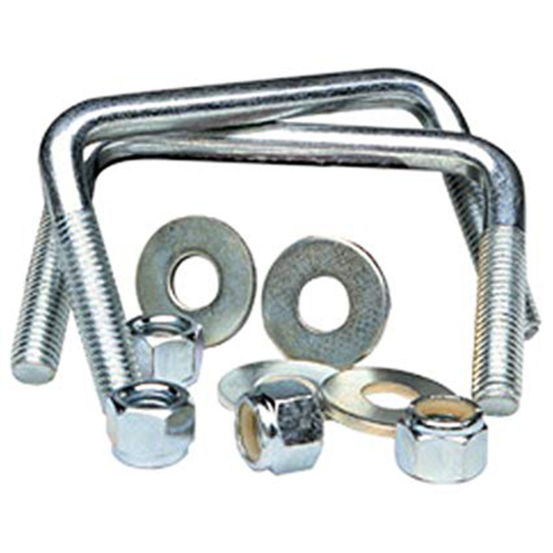 TIE DOWN ENG Square U-Bolts, 3/8 in. Diameter, 4-1/8 in. Length, Pack of Two