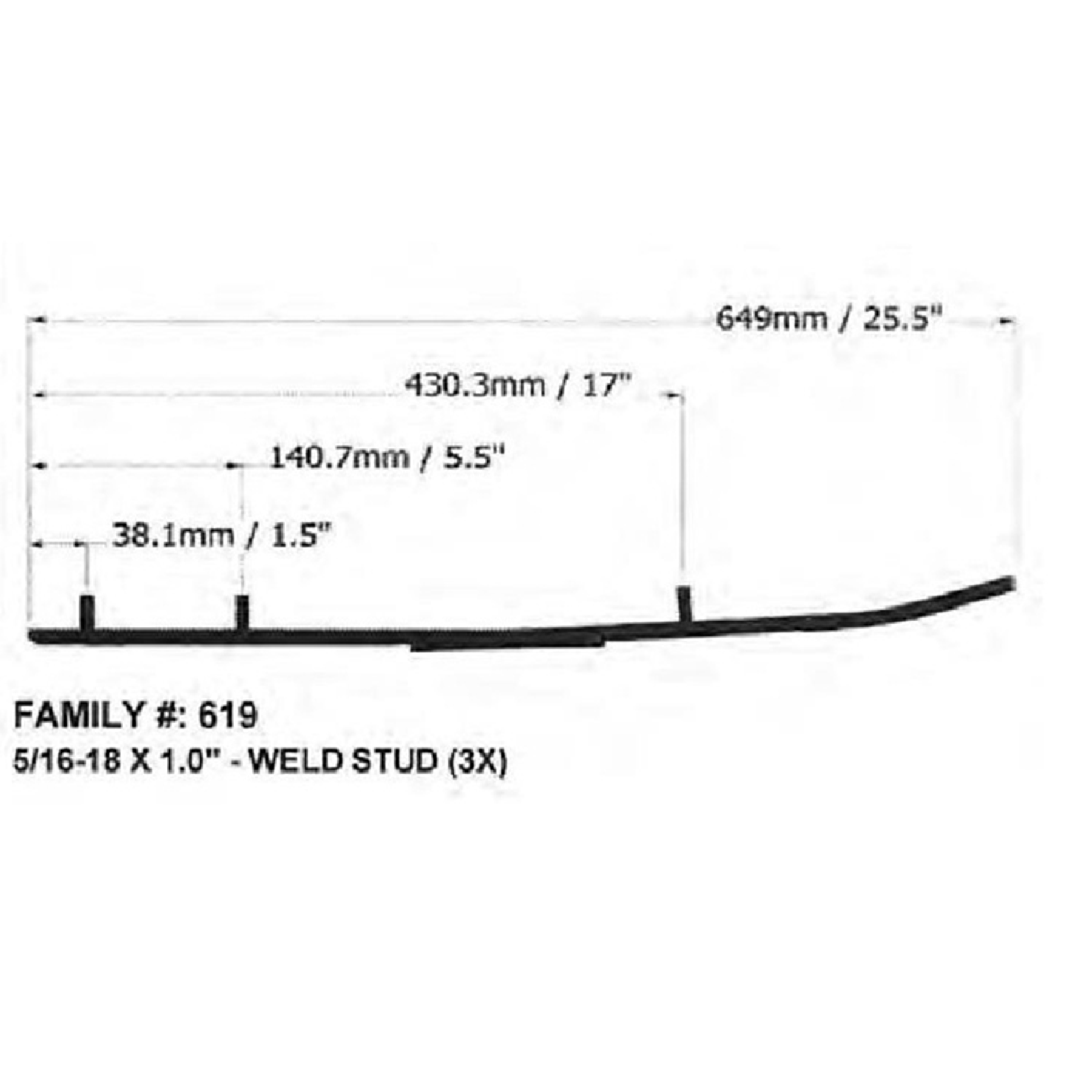 SPI Defender Hardweld Runners for Yamaha - Part Number WB-000-619