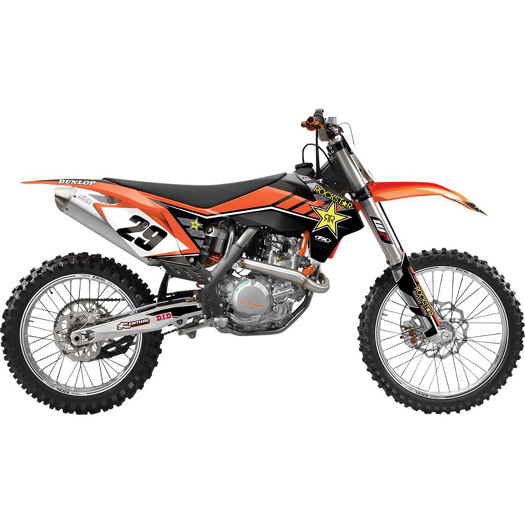 Factory Effex FX 16 Rockstar Complete Shroud, Trim, and Lower Fork Graphic Kit (Part #19-07528)