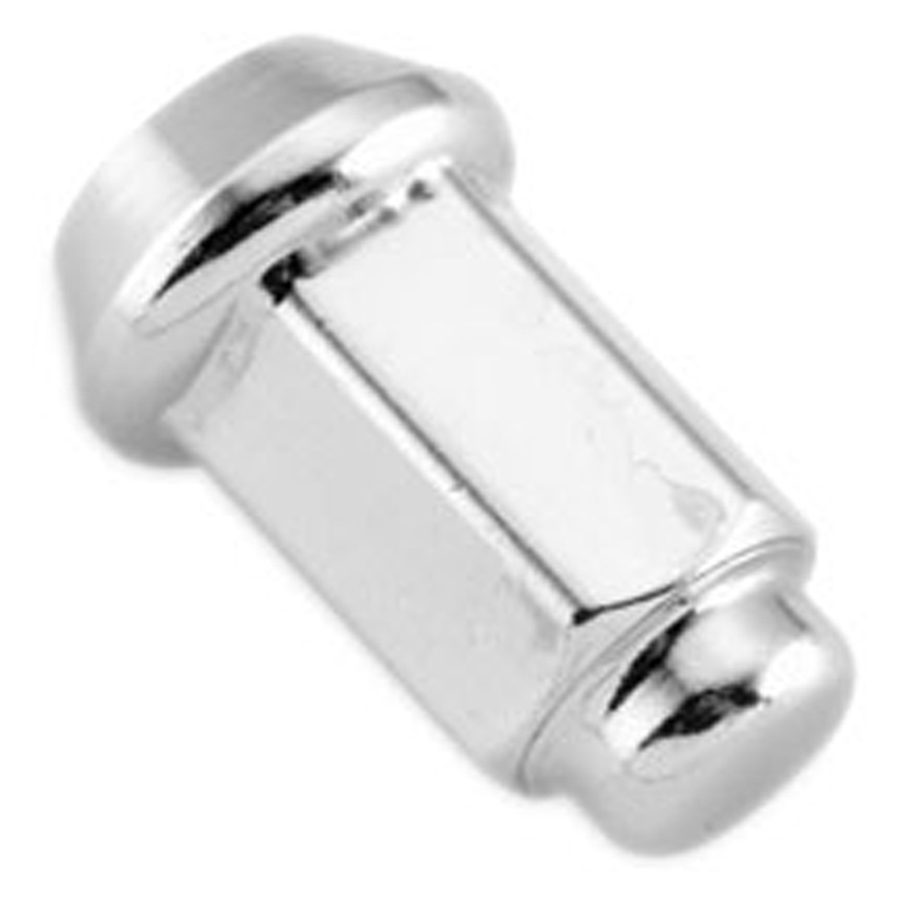 ITP 12mm x 1.25 Thread Pitch Flat Chrome Lug Nut Set (16 Pieces) - Durable Wheel Fasteners