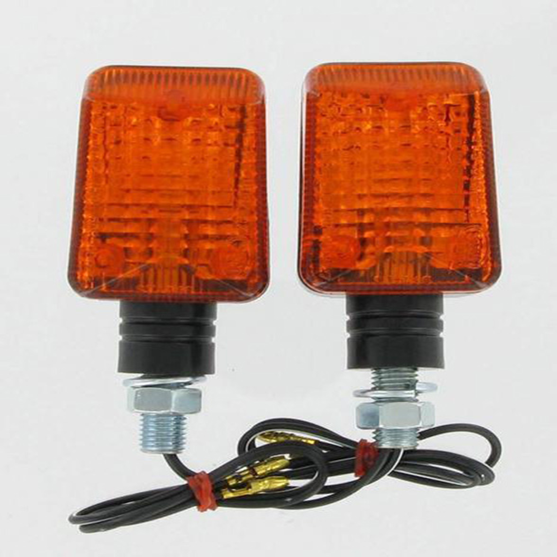 K&S 25-7502 D.O.T. Approved Mini-Stalk Turn Signal Pair in Chrome