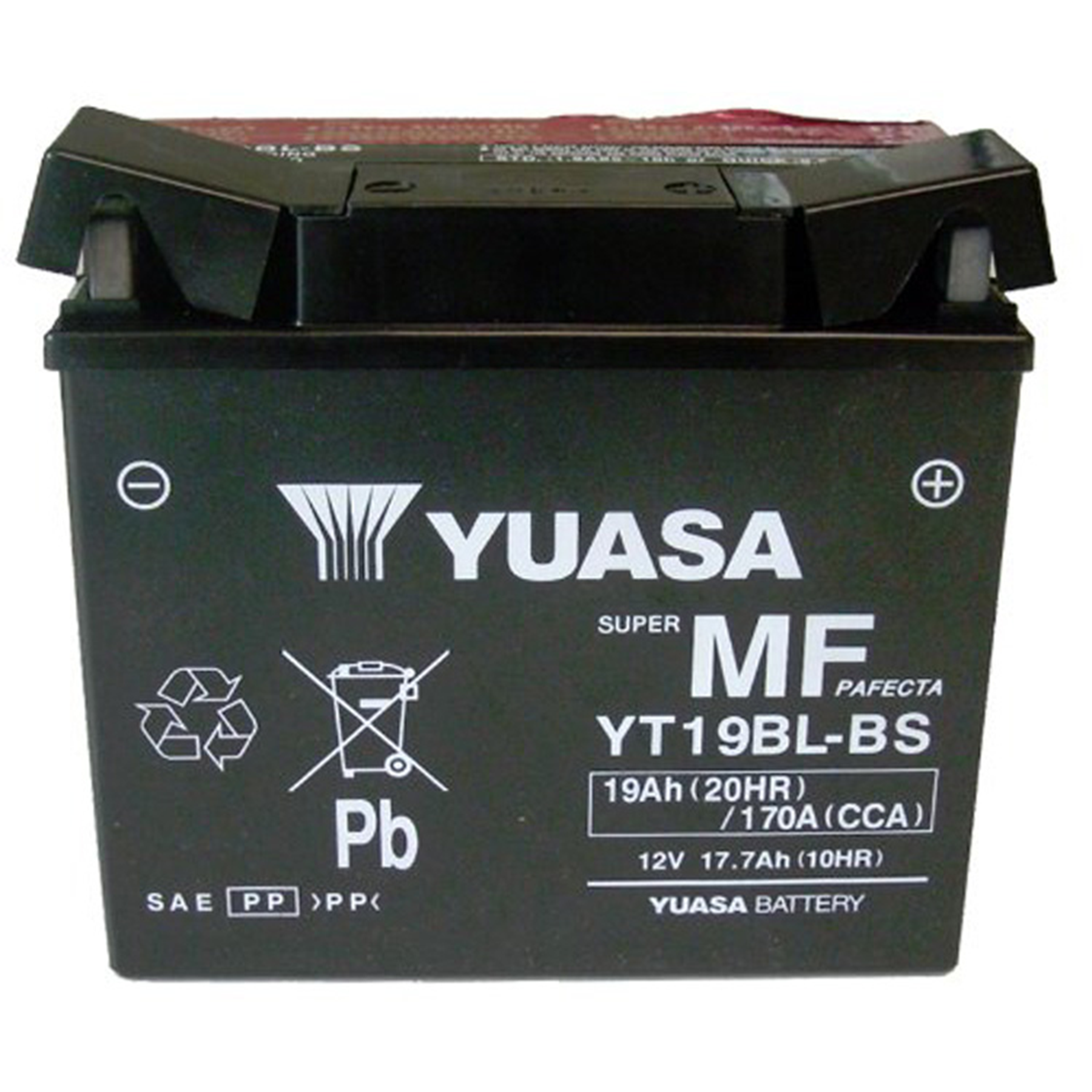 YUASA YUAM6219BL YT19BL-BS Maintenance-Free Battery