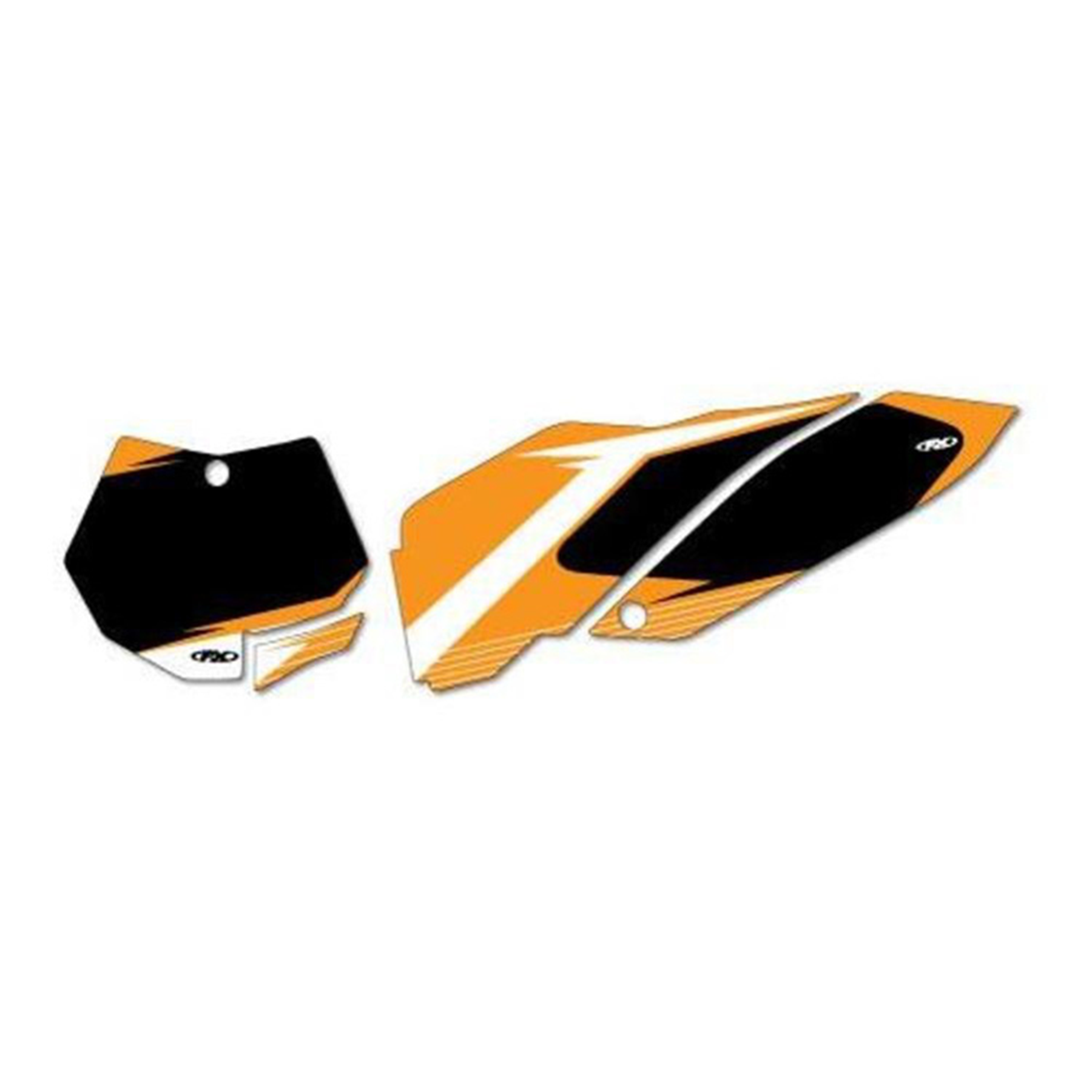 Factory Effex FX 2015 Graphic Pre-Cut Number Plate Backgrounds Kit (Part #14-64522)
