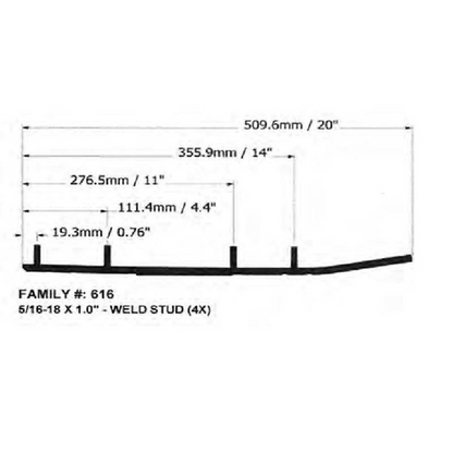 SPI Defender Hardweld Runners for Yamaha - Part Number WB-000-616