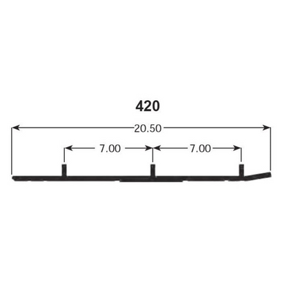 SPI Defender Hardweld Runners for Ski-Doo - Part Number WB-000-420