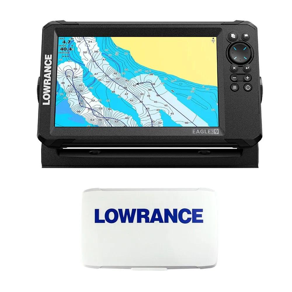Lowrance Eagle Eye 9 Live Sonar Fish Finder with C-MAP US Inland Charts, Sun Cover, and Transducer – 000-16659-001