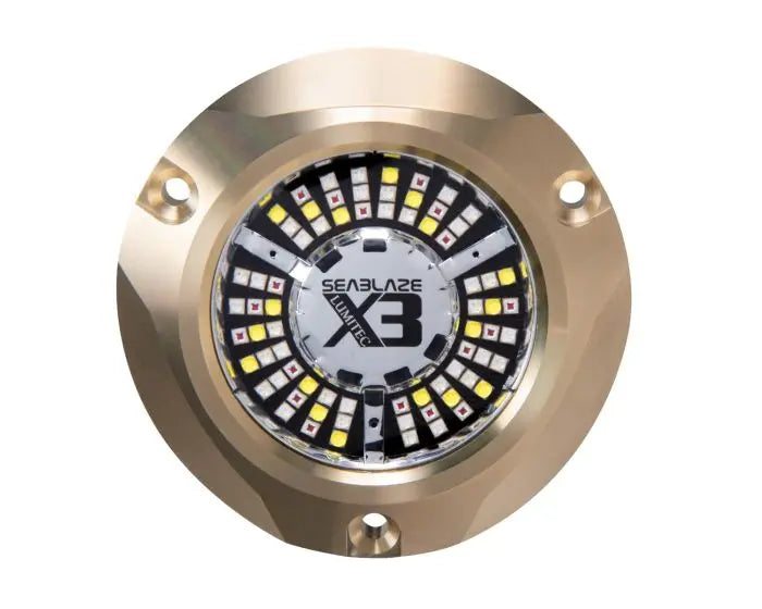 Lumitec SeaBlaze X3 Spectrum LED Underwater Light with Bronze Housing - 12V/24V