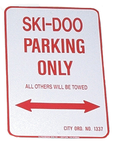 VOSS SIGNS Ski Doo Parking Only Aluminum Sign 12 x 18 inches