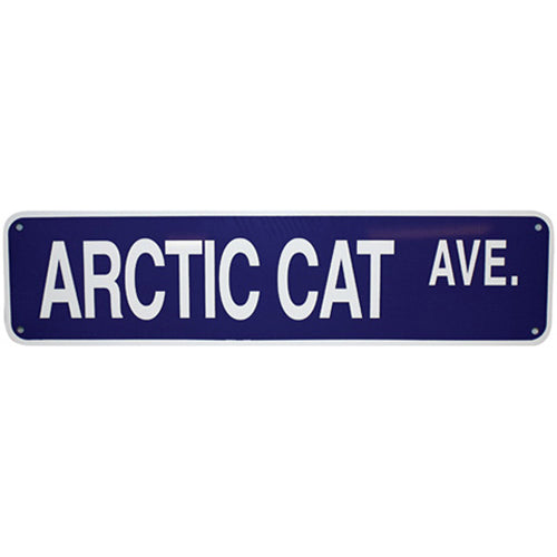 VOSS SIGNS Arctic Cat Ave. Aluminum Street Sign - 6 x 24 Inches