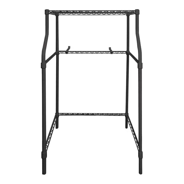 Magic Chef MCSLS12B Compact Laundry Appliance Stand with Shelf and Anti-Tip Bracket