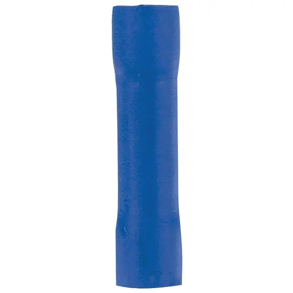 INSTALL BAY Vinyl Butt Connectors 16 Gauge Blue - Pack of 100 (Part BVBC)