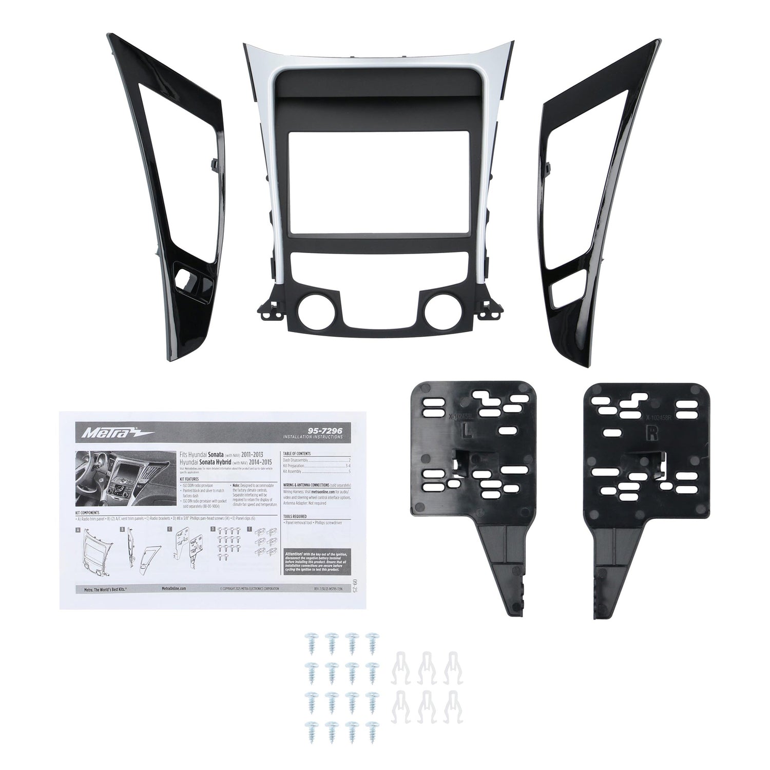 Metra 95-7296 Select Hyundai Sonata 2011-2015 Stereo Installation Kit