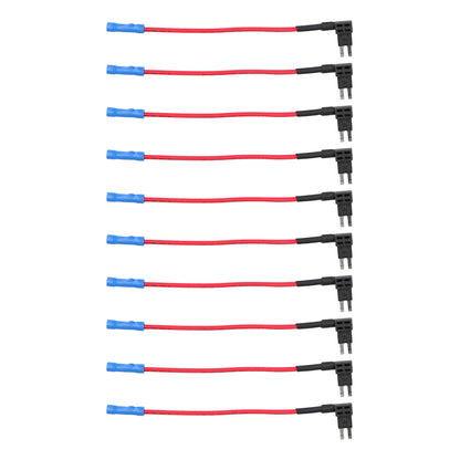 INSTALL BAY ATRDT-R 10-Pack Micro2 Fuse Tap for Vehicle Electrical Systems