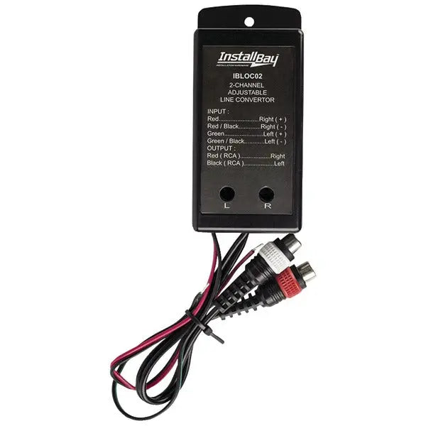INSTALL BAY 80W 2-Channel Line Out Converter (Part Number: IBLOC02)