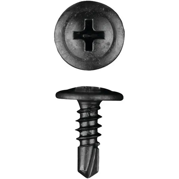 INSTALL BAY PWHT812 Phillips Wafer-Head Tek Screws, 8 x 1/2 Inch, 500 Pack for Car Audio Installations
