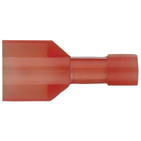 INSTALL BAY RNMD250F Male Quick Disconnect Connector, 22-18 Gauge, Red, 100 Pack