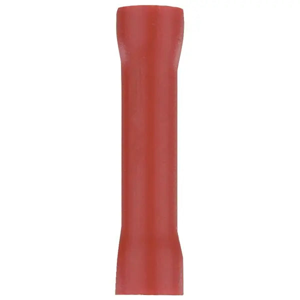 INSTALL BAY RVBC Vinyl Butt Connectors, 22-Gauge, Red, 100-Pack