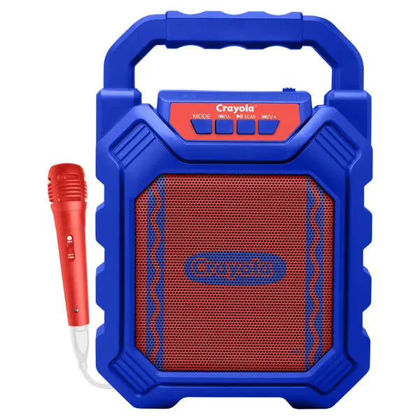 CRAYOLA Karaoke Speaker with Microphone and FM Bluetooth – Part Number CBX210BM