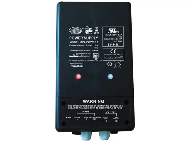 Millenia MILSPAPOWER9 Power Supply for Spa Industry - 13.8V 10A Water Tight DC Converter