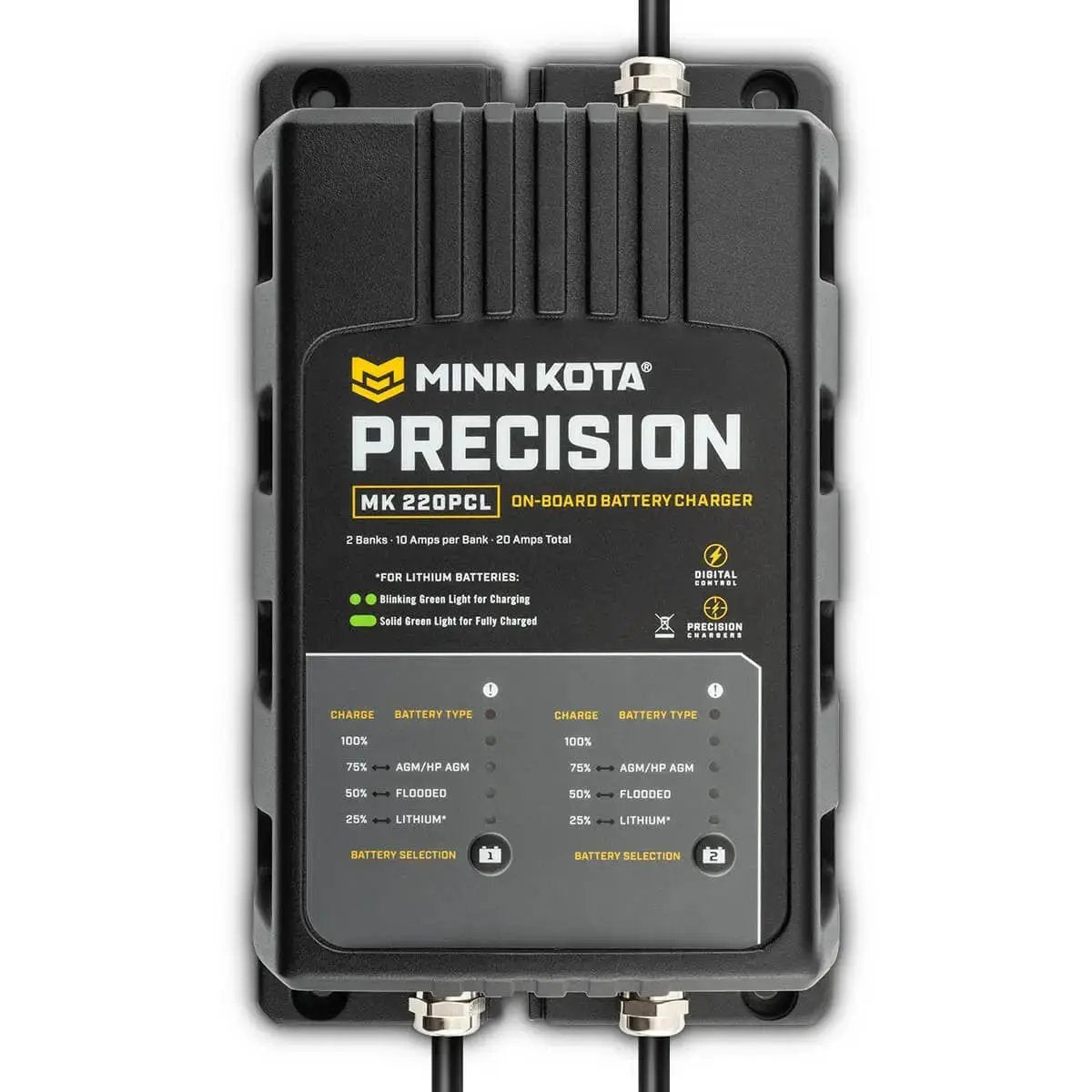 Minn Kota MK220PCL Precision Charger 2 Bank 10 Amps by Minn Kota