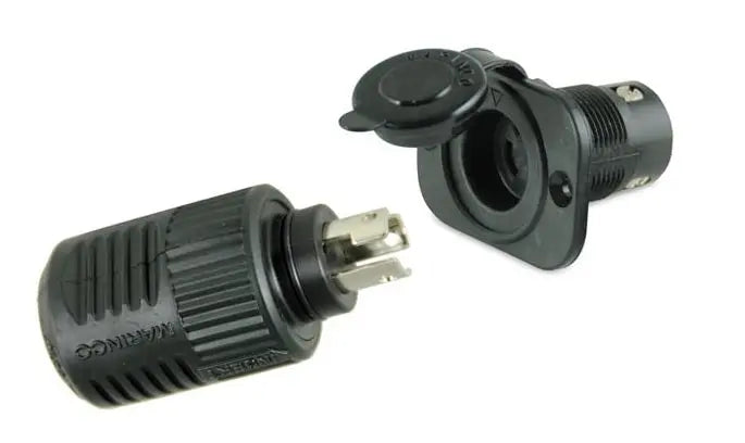 Marinco 12VCP 3-Wire ConnectPro Receptacle and Plug for Marine and Trolling Motor Applications
