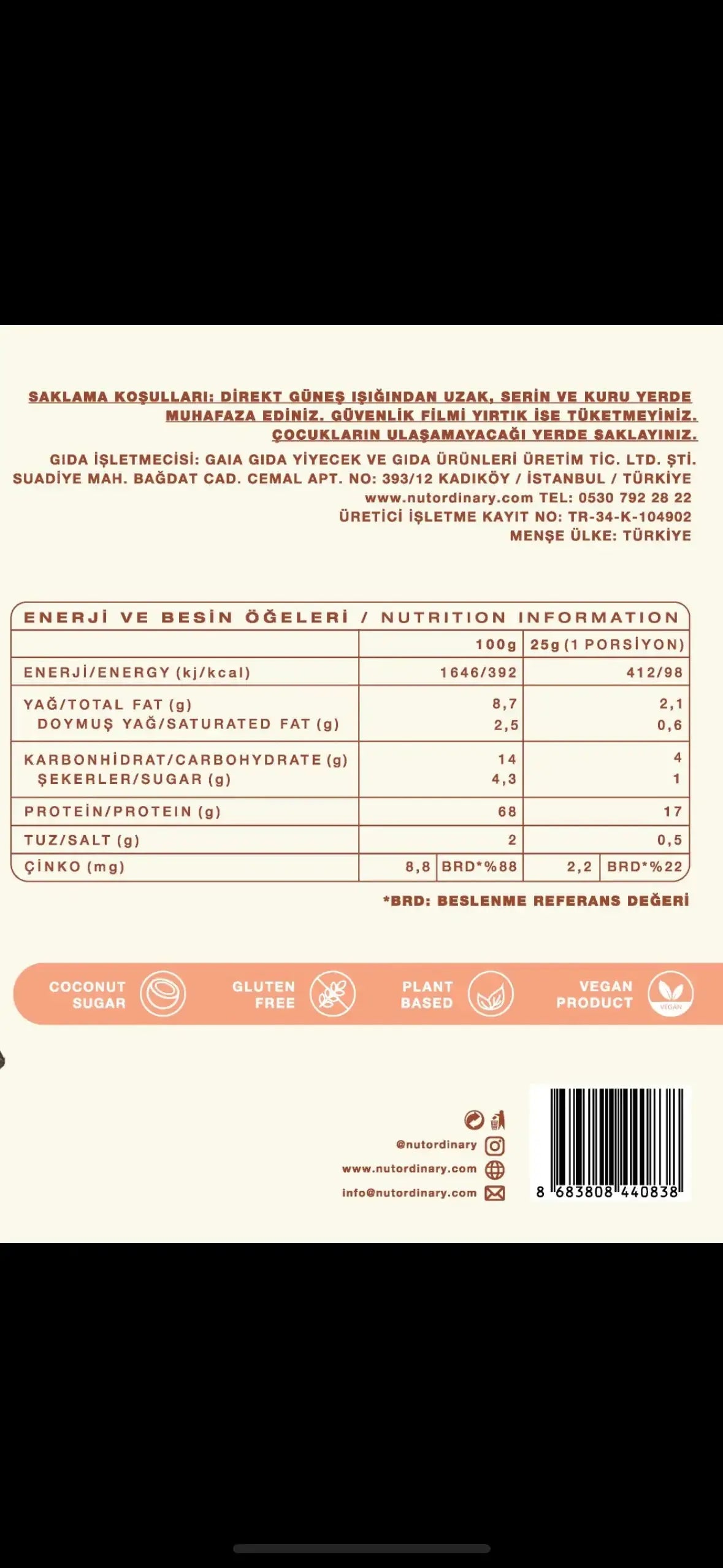 Nut Ordinary Cacao Pea Protein Powder Mix Atticus Goods