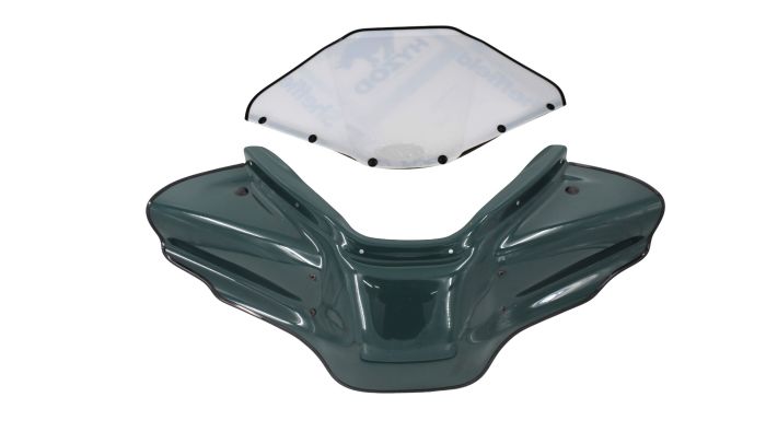 Motovan ATV Flared Windshield Green for Suzuki - Part Number 71-8504