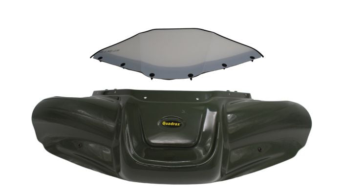 Motovan ATV Flared Windshield Green for Honda - Part Number 71-8528