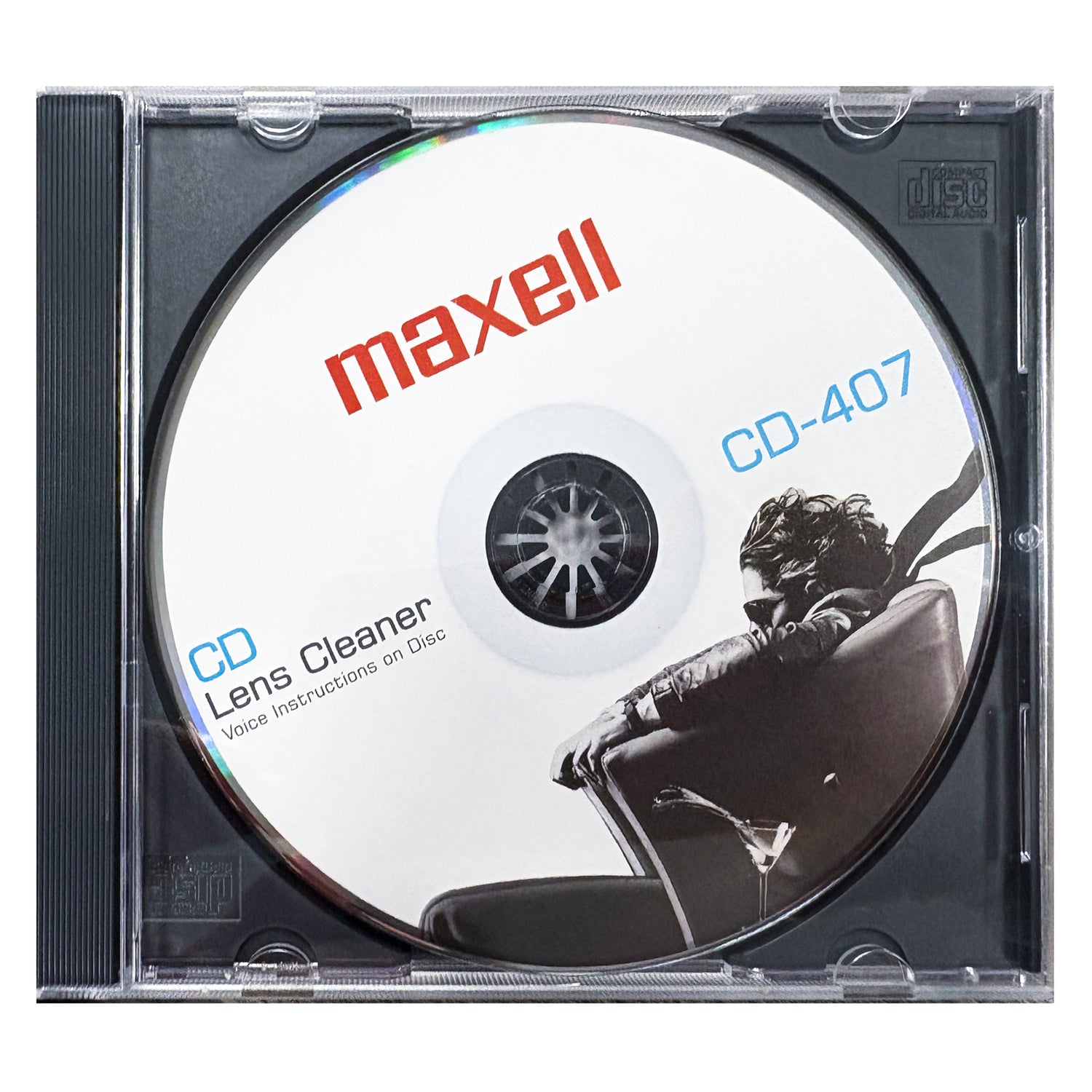 MAXELL CD-407 CD Lens Cleaner - Safe and Effective Cleaning for CD Players and Gaming Stations